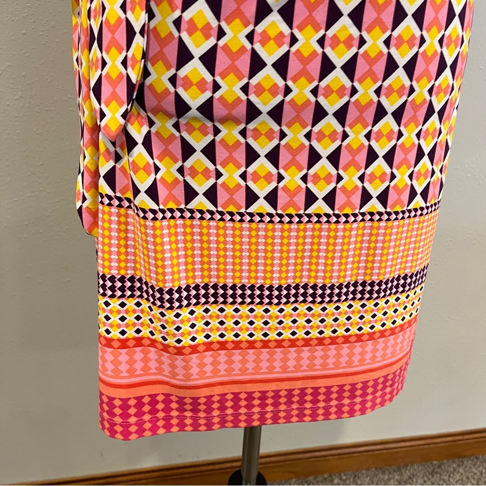 Donna Morgan Geometric Patterned Long Sleeve Stre… - image 6